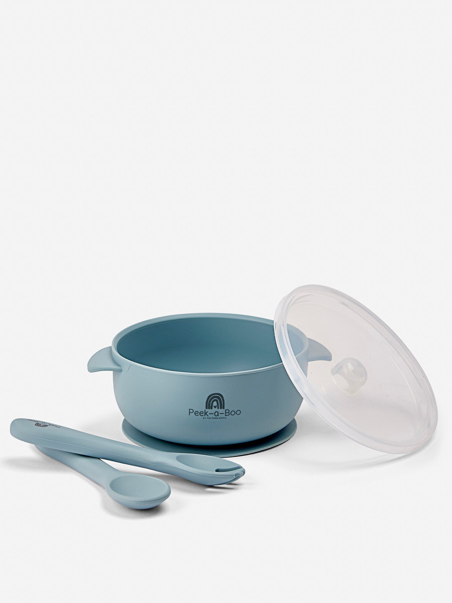 Travel Lid Bowl + Cutlery | Dusty Blue