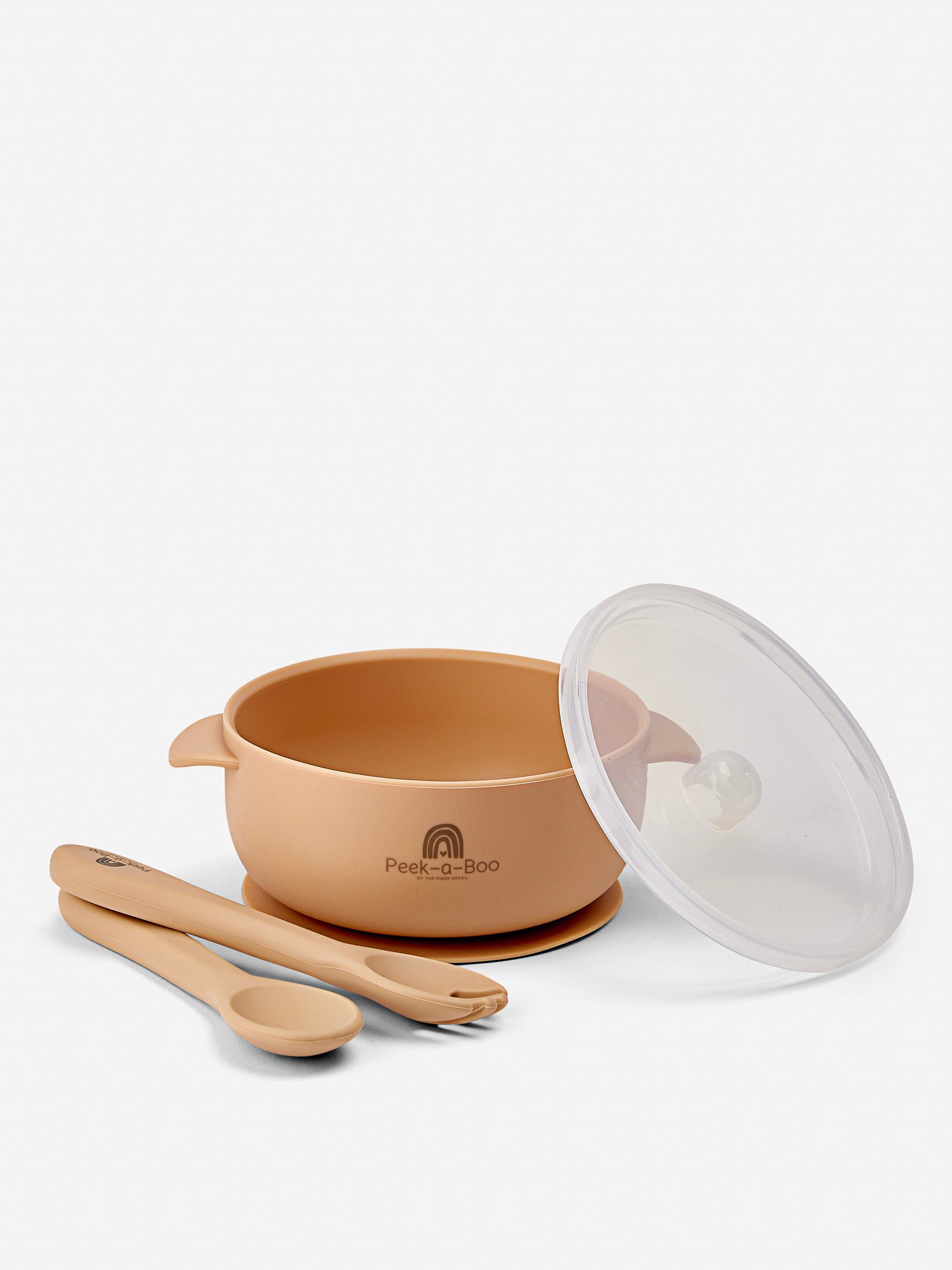 Travel Lid Bowl + Cutlery | Peach