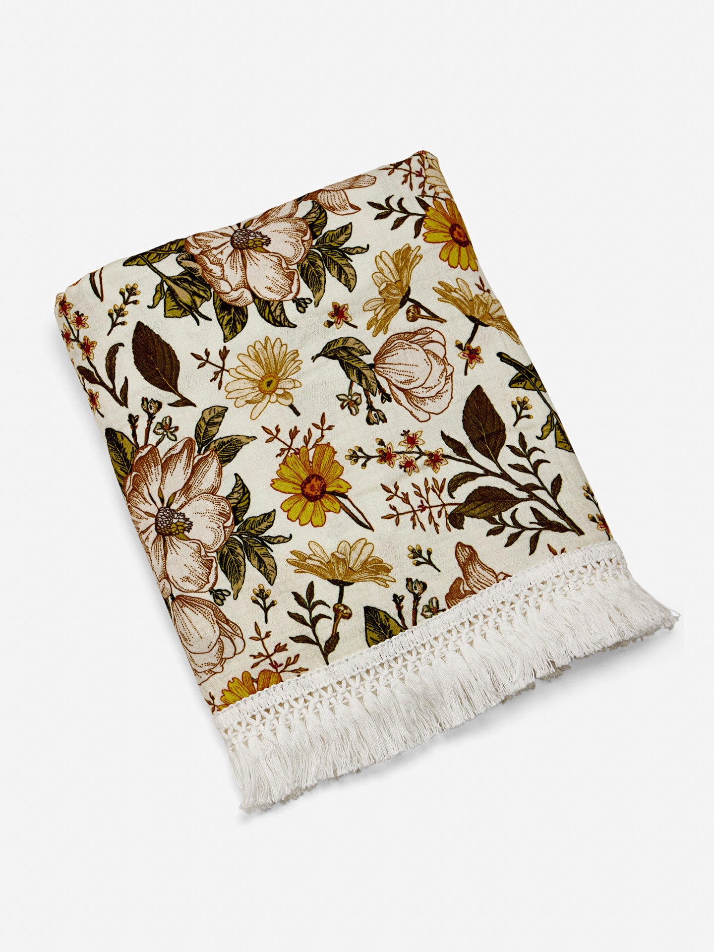 Fringed Baby Blanket | Secret Garden