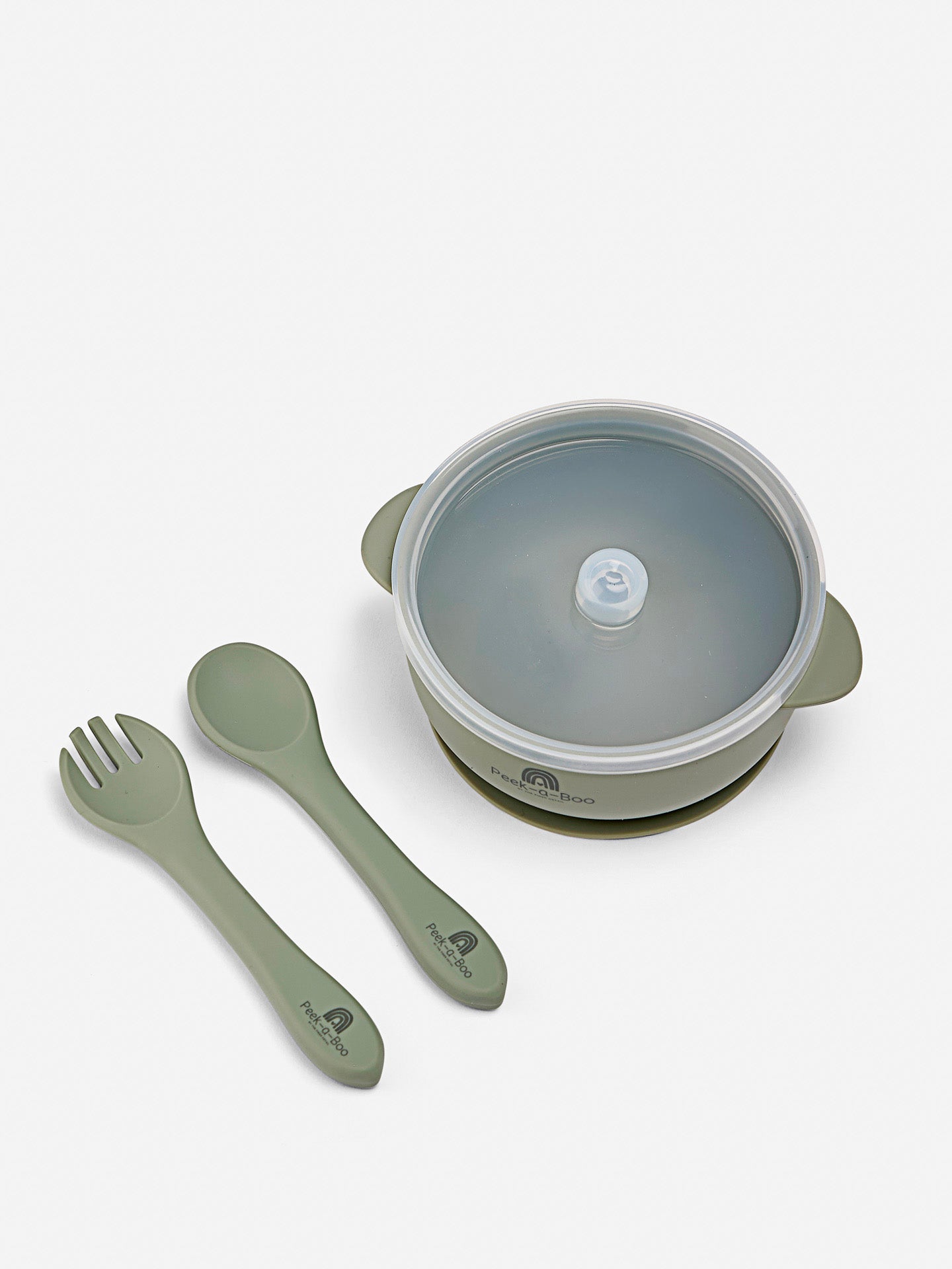 Travel Lid Bowl + Cutlery | Sage