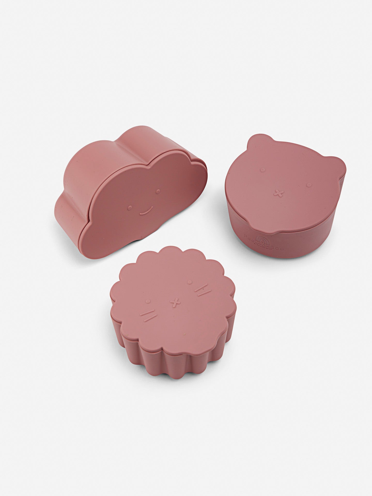 Silicone Snack Pot with Lid 3pc | Deep Grey