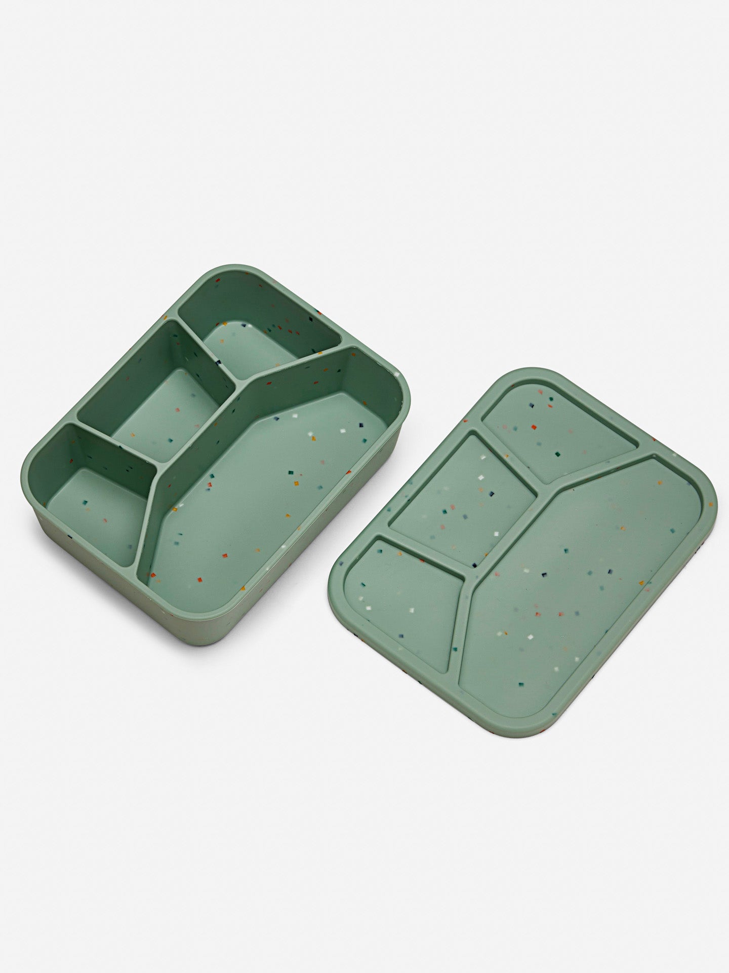 Silicone Bento Lunch Box | Large | Mint Confetti