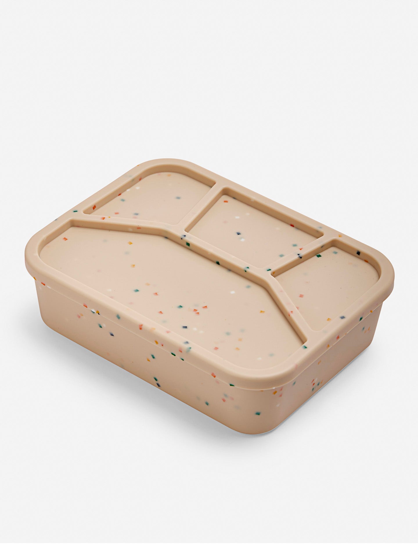 Silicone Bento Lunch Box | Large | Peach Confetti