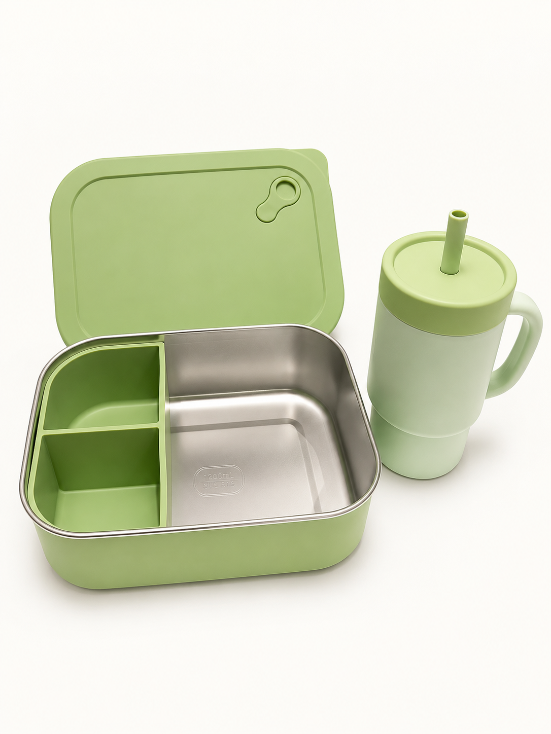 Stainless Steel Bento Lunch Box | Matcha