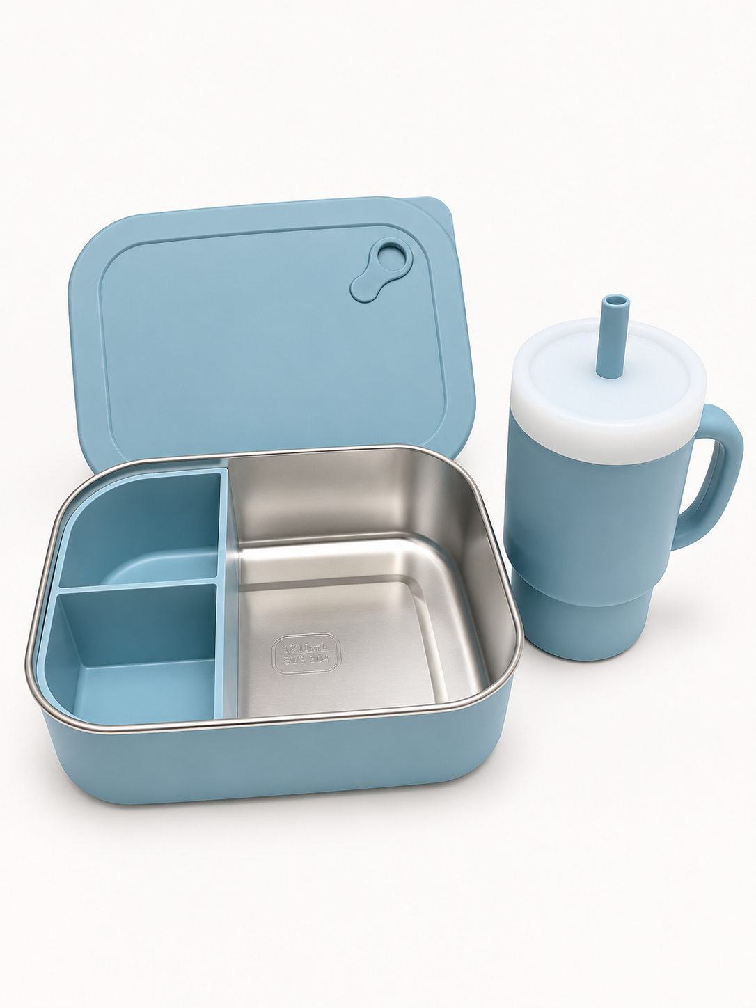 Stainless Steel Bento Lunch Box | Dusty Blue