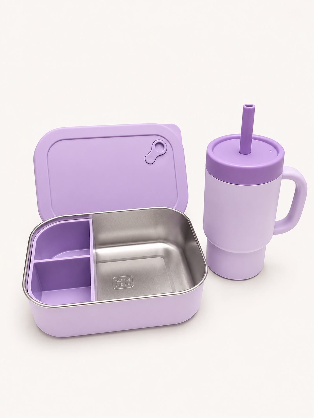 Stainless Steel Bento Lunch Box | Purple