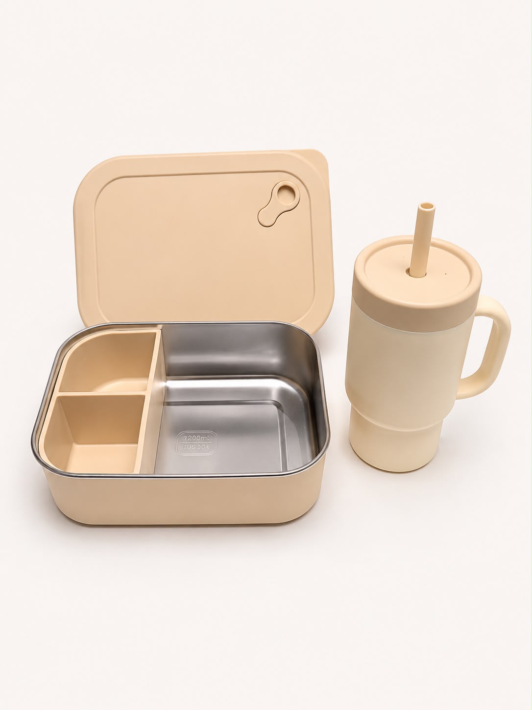 Stainless Steel Bento Lunch Box | Sand