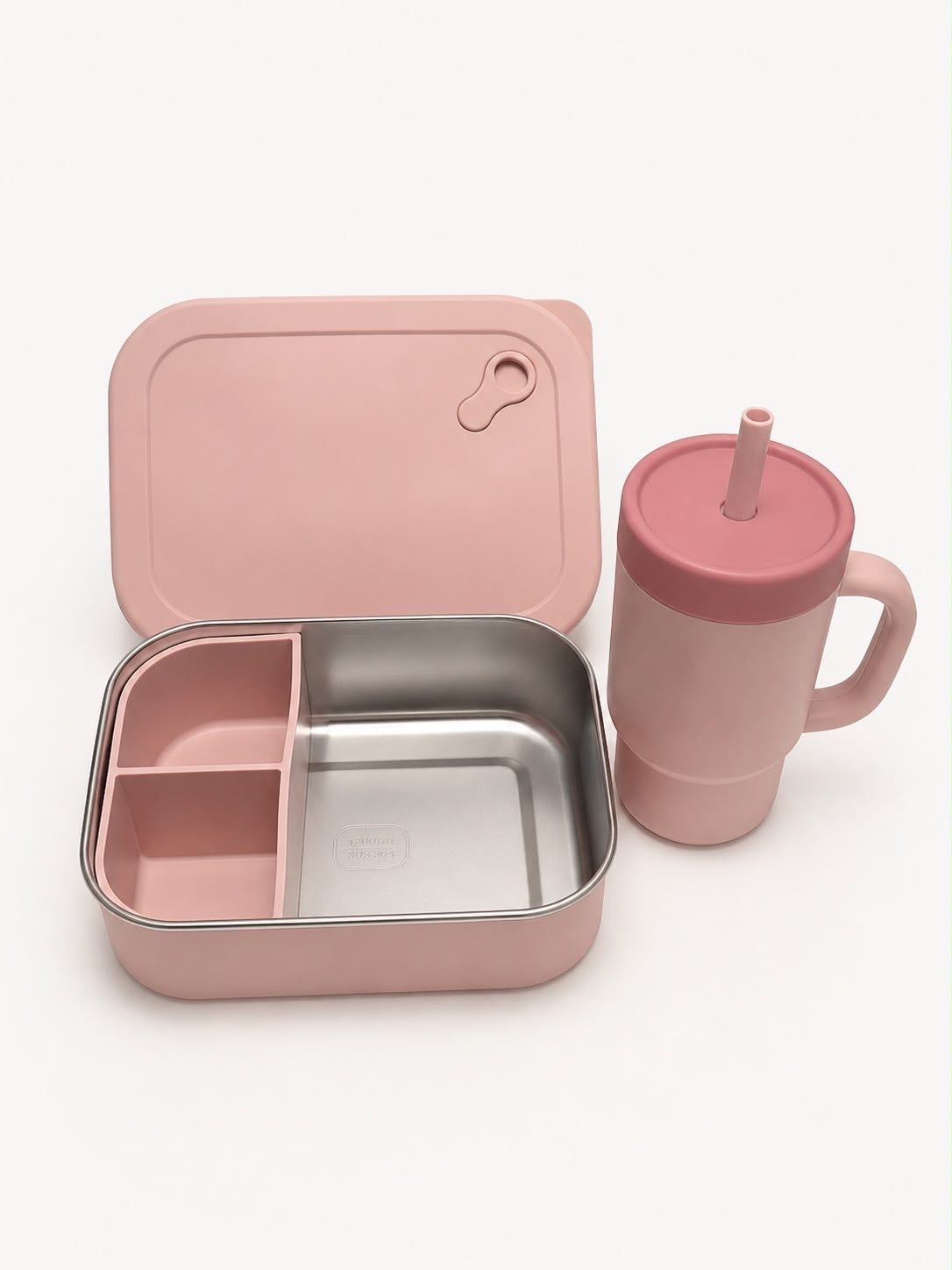 Stainless Steel Bento Lunch Box | Dusty Pink