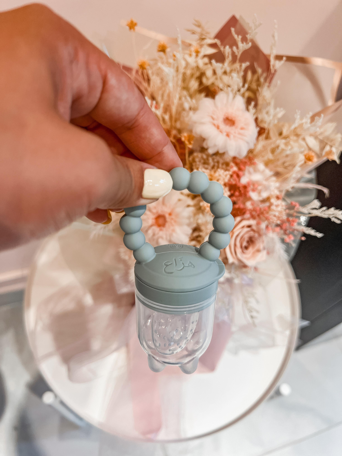 Silicone Baby Fruit Feeder | Sage Green