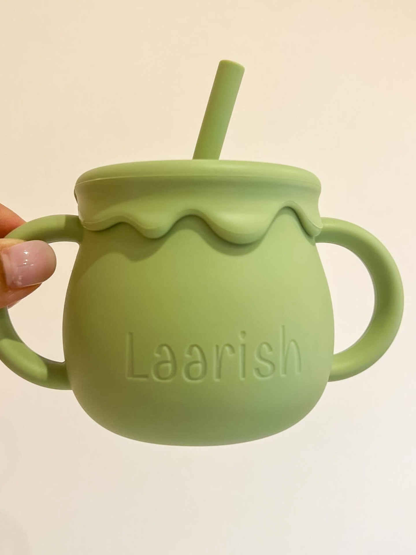Personalised Premium Silicone Feeding Set | Matcha Green