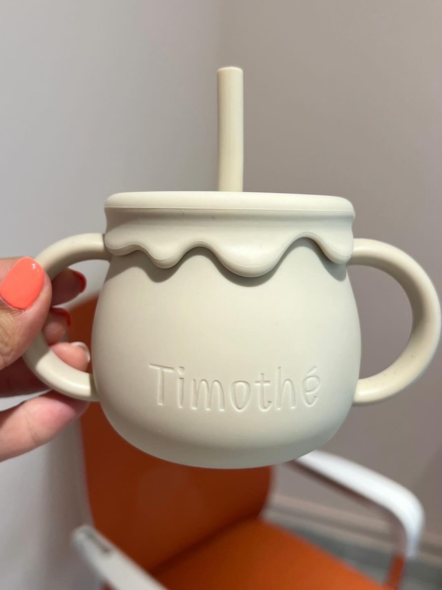 Personalised Premium Silicone Feeding Set | Sand
